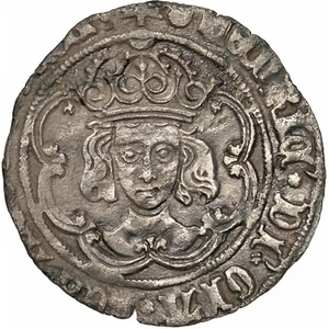 Moneda Inglaterra Enrique VII Groat 1493-1495 emisión busto frente, clase III b (KA46-) - Imagen 1 de 2