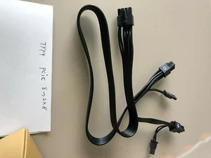 CORSAIR PCIE POWER CABLE Dual 8 pin for Corsair RM550X RM650X ,ORIGINAL - Picture 1 of 3