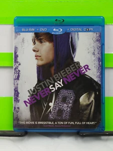 JUSTIN BEIBER NEVER SAY NEVER SINGLE DISC BLU RAY - Picture 1 of 3