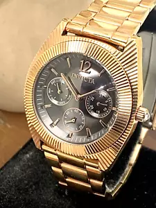 Reloj para mujer Invicta 23751 Angel cuarzo esfera negra oro rosa acero inoxidable - Imagen 1 de 12