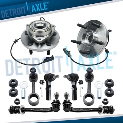 Front Wheel Bearing & Hub + Sway Bar Outer Tie Rod for 2006 - 2009 Dodge Durango - Изображение 1 из 4