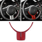 Red Carbon Fiber Steering Wheel Trim For Toyot@ 86 Subaru Brz 2012-15 Scion Fr-S