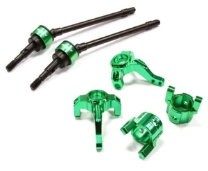 C25340GREEN Integy Billet Steering, Caster Block & Front Shaft Set for SCX10 - Picture 1 of 5
