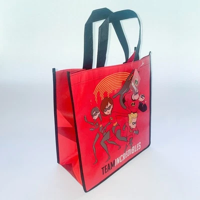 Bolso de Mano Pequeño de Comestibles Disney Pixar Team Incredibles, Asas Negras y Borde Foto 1 de 4