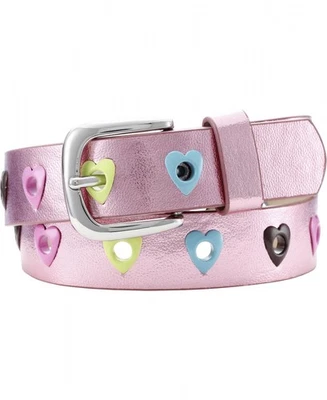 PU-Gürtel Herzchen pink - Bild 1 von 2