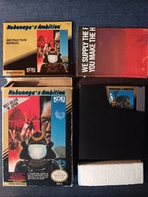 Nobunaga's Ambition (Koei, 1989) NES Game w/ Box, Manual, Map ~ Tested & Working