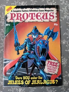 Proteus No. 2 Adventure Game Magazine Fantasy RPG VG No Poster - Picture 1 of 4