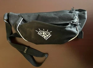 Little Caesars Fanny Pack - Black - White Logo 2 Zipper Pouches Adj. Strap Nice - Picture 1 of 6