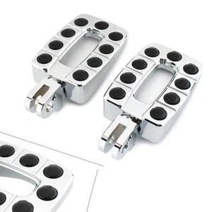 2xHintere Fußraste Fußrastenpedal Rutschfestes Für T100 Thunderbird Legend Chrom - Picture 1 of 8