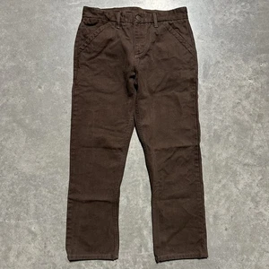 Pantalones chinos de lona Freenote Cloth Workers caqui para hombre talla 30 marrón - Imagen 1 de 9