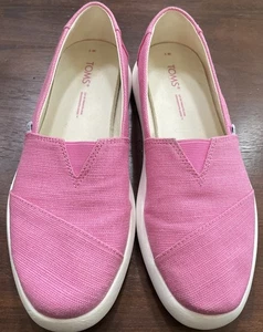 TOMS Alpargata Mallow Slip On Shoes Pink Size 7 - Picture 1 of 9