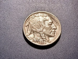 Schöne sehr Auswahl AU 1936-D Büffelnickel - Bild 1 von 2