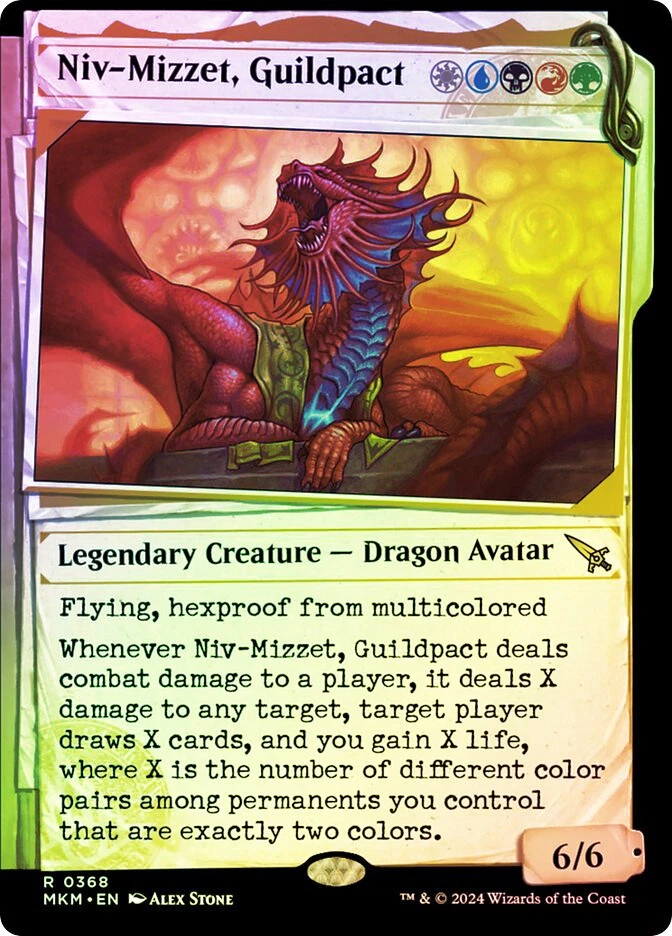 MTG FOIL Niv-Mizzet, Guildpact 368 Showcase  - Murders at Karlov Manor #368 - Image 1 of 1