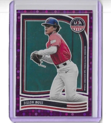 DILLON MOSS 2024 Panini USA Baseball Stars & Stripes PURPLE /99 (TB) - Image 1 of 2