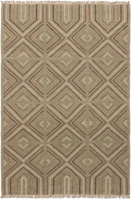 Vintage Hand Woven Traditional Kilim Rug 5'4" x 7'10" Oriental Wool Carpet - Image 1 of 2