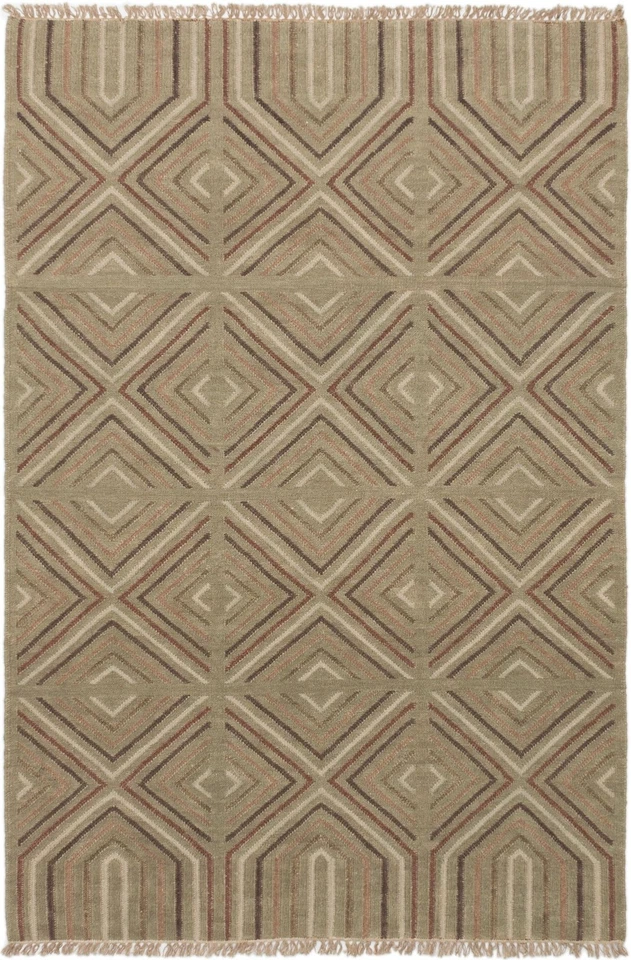 Vintage Hand Woven Traditional Kilim Rug 5'4" x 7'10" Oriental Wool Carpet - Image 1 of 2