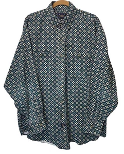 Arrow 1851 Mens XL Button Down Long Sleeve Shirt All Over Floral Pattern - Picture 1 of 7