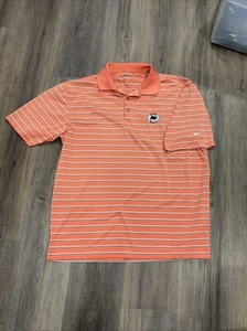 Nike Performance Fit Dri Short Sleeve Size Large Polo Embroidered - Picture 1 of 6