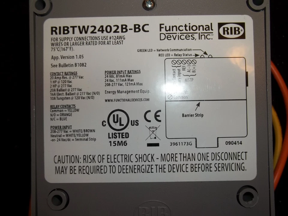 Functional devices RIBTW2402B-BC - Image 1 of 4