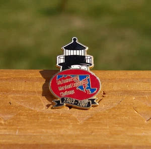 Pinback esmaltado 5to aniversario Maryland Lighthouse Challenge 2007 1 1/4" - Imagen 1 de 5