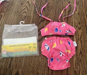 NUEVO Conjunto de pañales de natación bikini iPlay Water Wear para niñas (pequeño - 6 meses) - Imagen 1 de 2