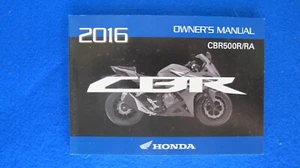 Honda 2016 CBR1000RR/RA CBR1000S New Old Stock Original Owners Manual F412 - Picture 1 of 4