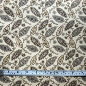 Cynthia's Scrap Bag Paisley Leaves & Stems Blue Hill 100% cotton fabric BTY - Picture 1 of 1