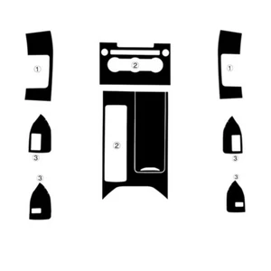 Interior Center Console Carbon Fiber Molding Sticker Decal For Range Rover Sport - Bild 1 von 11