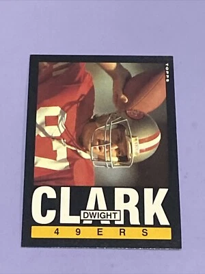 Vtg 1985 Topps #150 DWIGHT CLARK 49ers Clemson Tigers WR NrMt “The Catch” 5thYr - Image 1 of 2