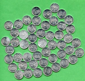 KOREA 1969 1 WON ALUMINUM COIN UNC 50 PIECES - Picture 1 of 1