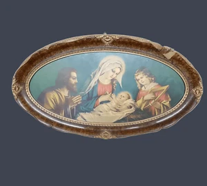 CAPOLETTO CON IMMAGINE SACRA INTEGRA ORIGINALE EPOCA 900' - Foto 1 di 8