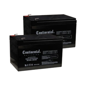 APC RBC6 Compatible Batteries - Set of 2 x 12V 12AH Batteries with F2 Terminal - Picture 1 of 3