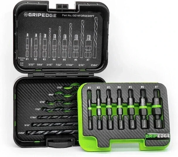 Grip Edge BBX14S G-FORS Bolt Extractor Set 14-PC - Image 1 of 1