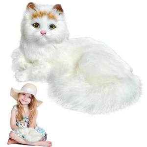 1*Cat Plush Toys Soft Stuffed Kitten Cat Realist Animals For Kids Girls Birthday - Picture 1 of 11