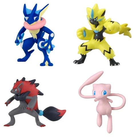 POKÉMON Moncolle Greninja Mew Zeraora Figure Pokemon center Pocket Monster New Cover