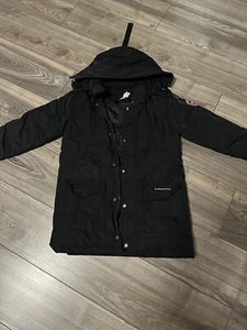 Parka Kinder 140 schwarz mädchen - Bild 1 von 3