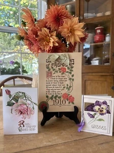 ANTIQUE 1911 Dodge Publishing Co Calendar of FRIENDSHIP~UNUSED~EX. COND*EXTRAS* - Picture 1 of 14