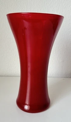 Vase Blumenvase rot 24,5 cm Modern Glas (KA) 11/25 - Bild 1 von 3