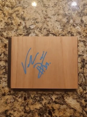 JULIE VANLOO Signed Auto Floorboard WNBA Basketball WASHINGTON MYSTICS Belgium - Image 1 of 4