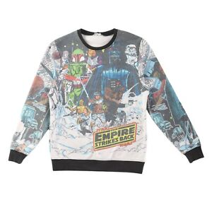 Star Wars Empire Strikes Vintage Hoth Sublimation Sweatshirt Size Medium RARE