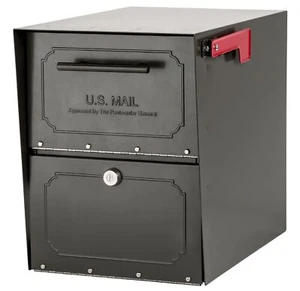 Architectural Mailboxes 6200Z-10 Oasis Classic Locking Post Mount Mailbox, 18... - Picture 1 of 10