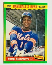 1988 Fleer Baseball's Best Sluggers vs Pitchers Darryl Strawberry New York Mets