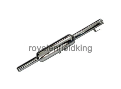 Fit For Royal Enfield "Exhaust Silencer Chrome Plated" Electra 500cc - Image 1 of 4
