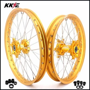 Llantas KKE 21-19"" MX para SUZUKI RM125 2001-2007 RM250 2001-2008 buje dorado - Imagen 1 de 12