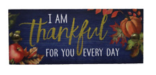 BBOT I am thankful for you every day  AUTUMN BLESSINGS SHELF SITTER Sign Ganz