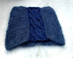 Beautiful deep blue color hat , 15% Silk, 15% Angora, 70% wool - Picture 1 of 7