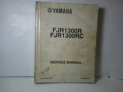 MANUAL DE SERVICIO YAMAHA FJR1300R FJR1300RC LIT-11616-16-18 Foto 1 de 4