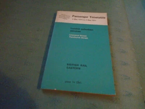 1970 BRITISH RAIL RAILWAY PASSENGER TIMETABLE LIVERPOOL STREET FENCHURCH STREET - Picture 1 of 3