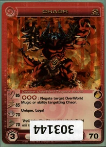(303144) Carta Caotica CHAOR 85/85/70/70 (1 Statistiche Max) Ultra Rara Foil - Foto 1 di 1