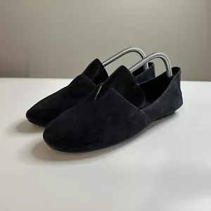 Born Shoes Womens 11M Sebra Navy Blue Suede Leather Ballet Flats Comfort Slip On - Picture 1 of 8